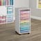 Tour blanche mobile avec séparateurs modulaires de 86,3 cm d’Ordonnez simplement